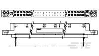 2 ROW BOX RECP 120 POS 100 C/L-1-530780-0