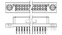 BOX II 2 ROW RECP ASSY 60 POS-5-533289-5