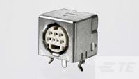 SPCL 7 MINI DIN RTA RCPT GRAY-5786766-1