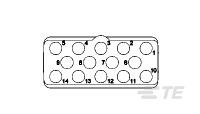 Insert Asy,Pin,Arr 14,Non-Environ,Key B-1738123-1