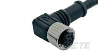 M12 FEMALE CONN. 90? PVC w/o S/R-1838391-2