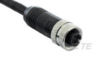 M12 Shielded FEMALE CONN.  PU w/o S/R-1838356-4