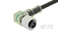 M12 FEMALE CONN. , R/A, LED PNP, PUR CAB-1838267-3