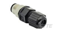 M12 Plas Fld Ser CONN. Male Pin Sldr-1838277-1