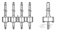 28P MOD1 UNSHROUDED HEADER, ST, 0.8 Au-2-826544-8