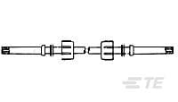 LGH-1L DBL MOLDED END LEAD-1-830638-9
