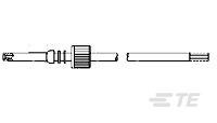 LGH 1/2L SGL MOLDED END LEAD-863139-3