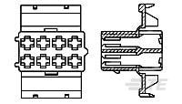 8 WAY JR. TIMER HSG-881647-1