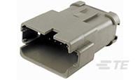 REC, 12P, GRY, BUSBAR 1X12, NICKEL, A-DT04-12PA-P021