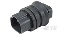REC, 4P, BLK, N, O-RING ADAPTER-DT04-4P-LE13
