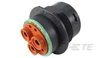 REC, 7P, BLK, N, 4AWG, 4/16, P-HDP24-24-7PN-C038