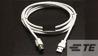 USB, A-BLUNT,28/26,WHT,1.0M-1487592-1