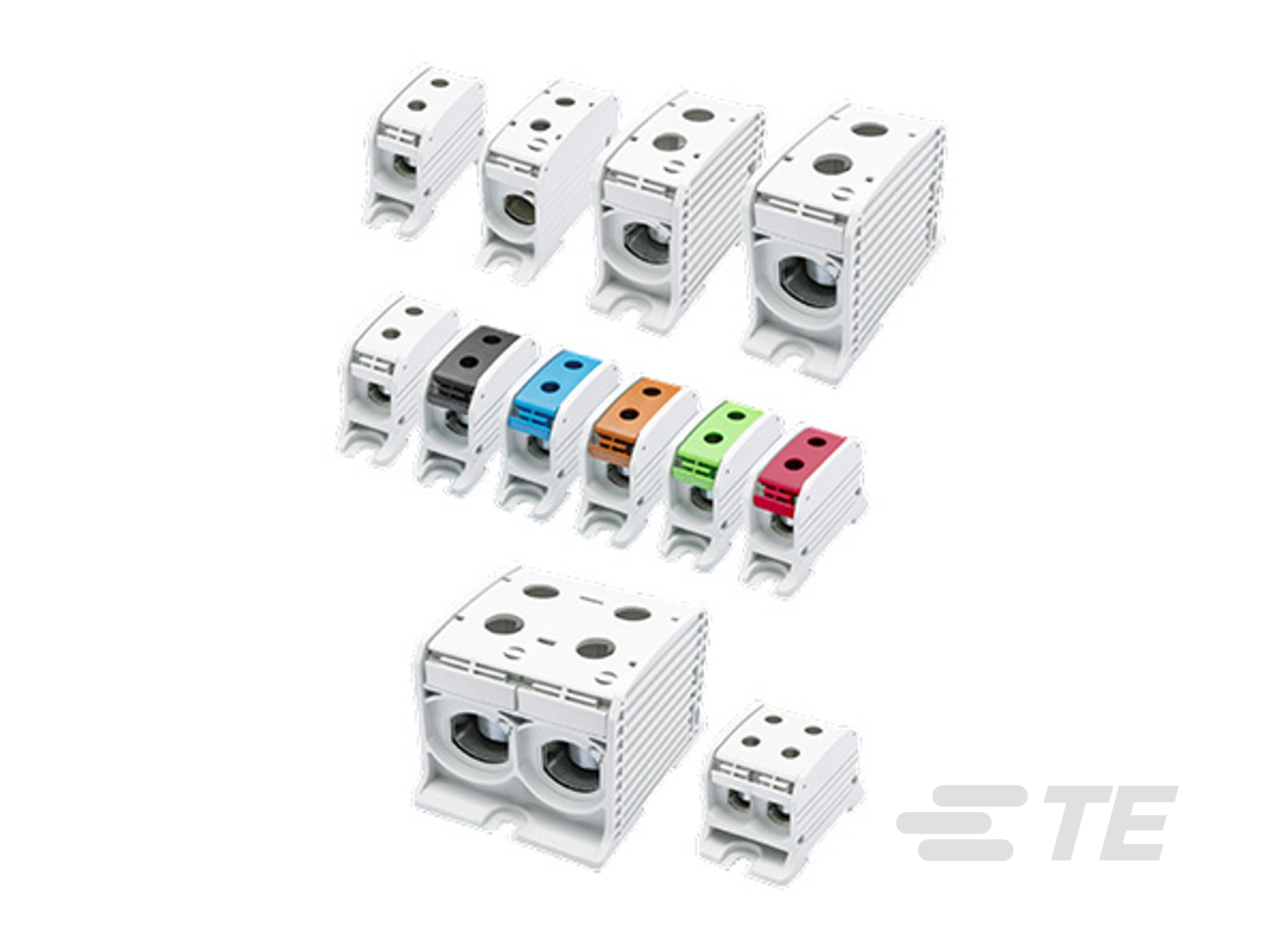 CBS Power Distribution Block: Compact Power Block, 1 Pole, 2-4 Position-CAT-ABS-CBS