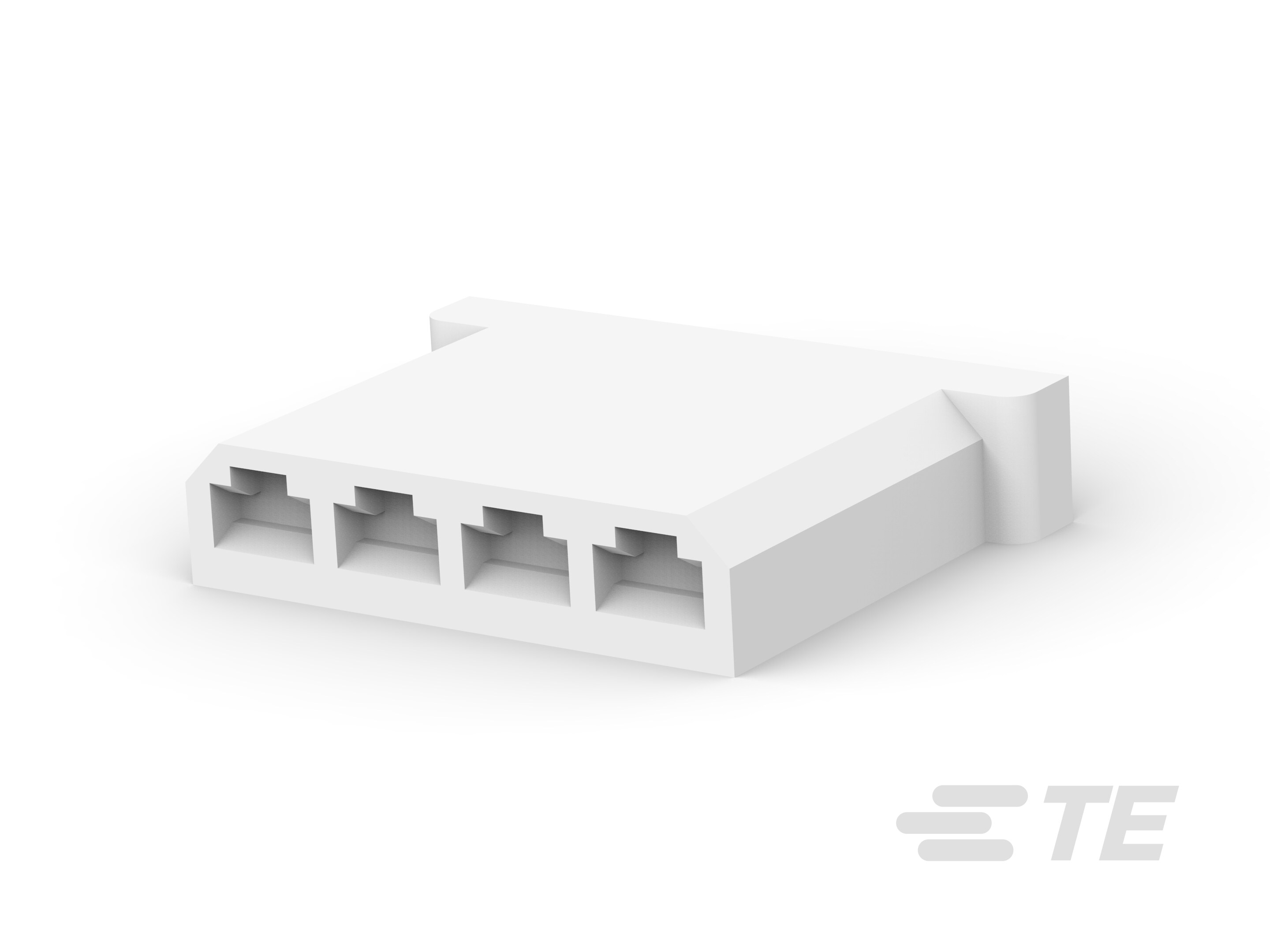 4P FF .110 HOUSING REC PA66 NATURAL-925016