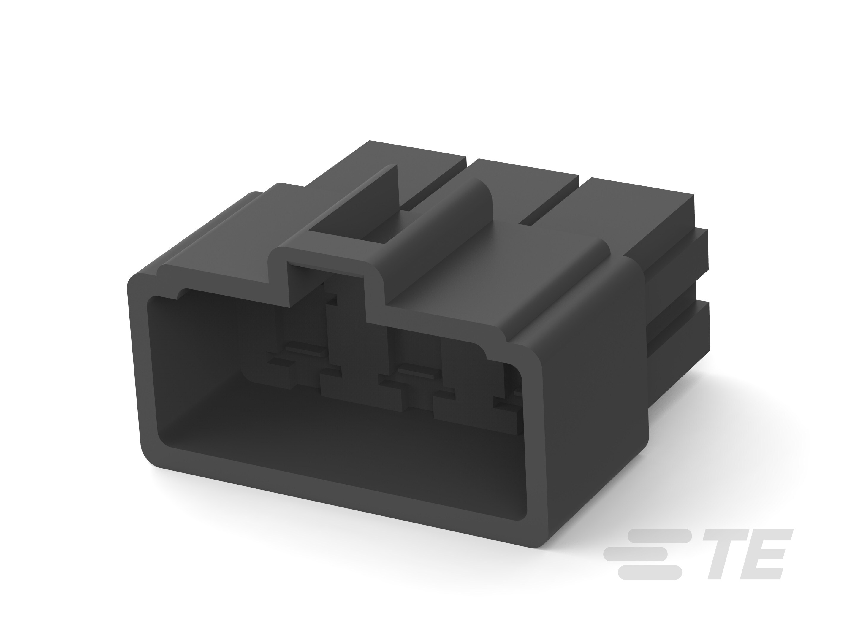 FF 250 REC HSG 6P NYLON BLCAK-171897-2