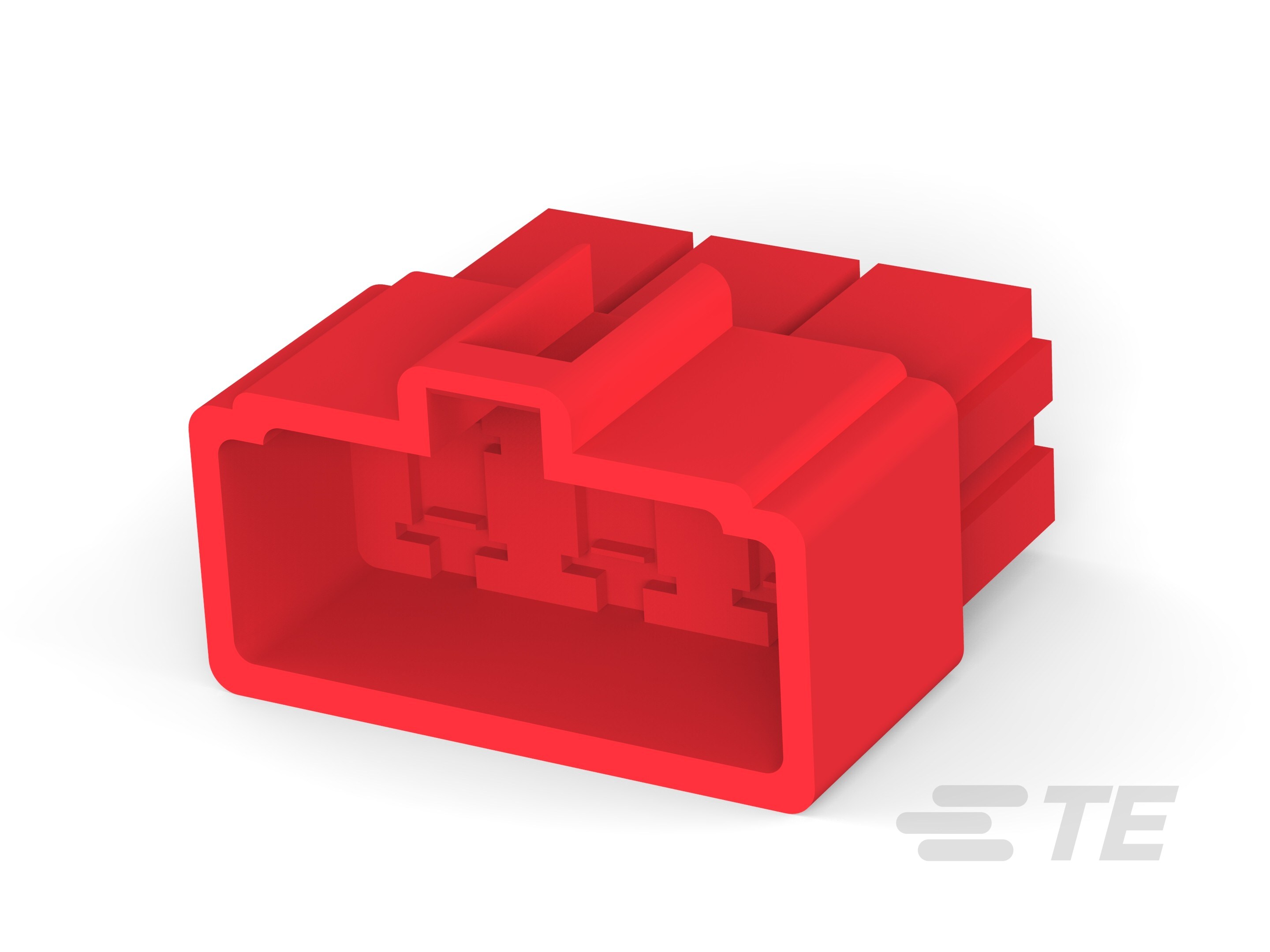 FF 250 REC HSG 6P NYLON RED-171897-9