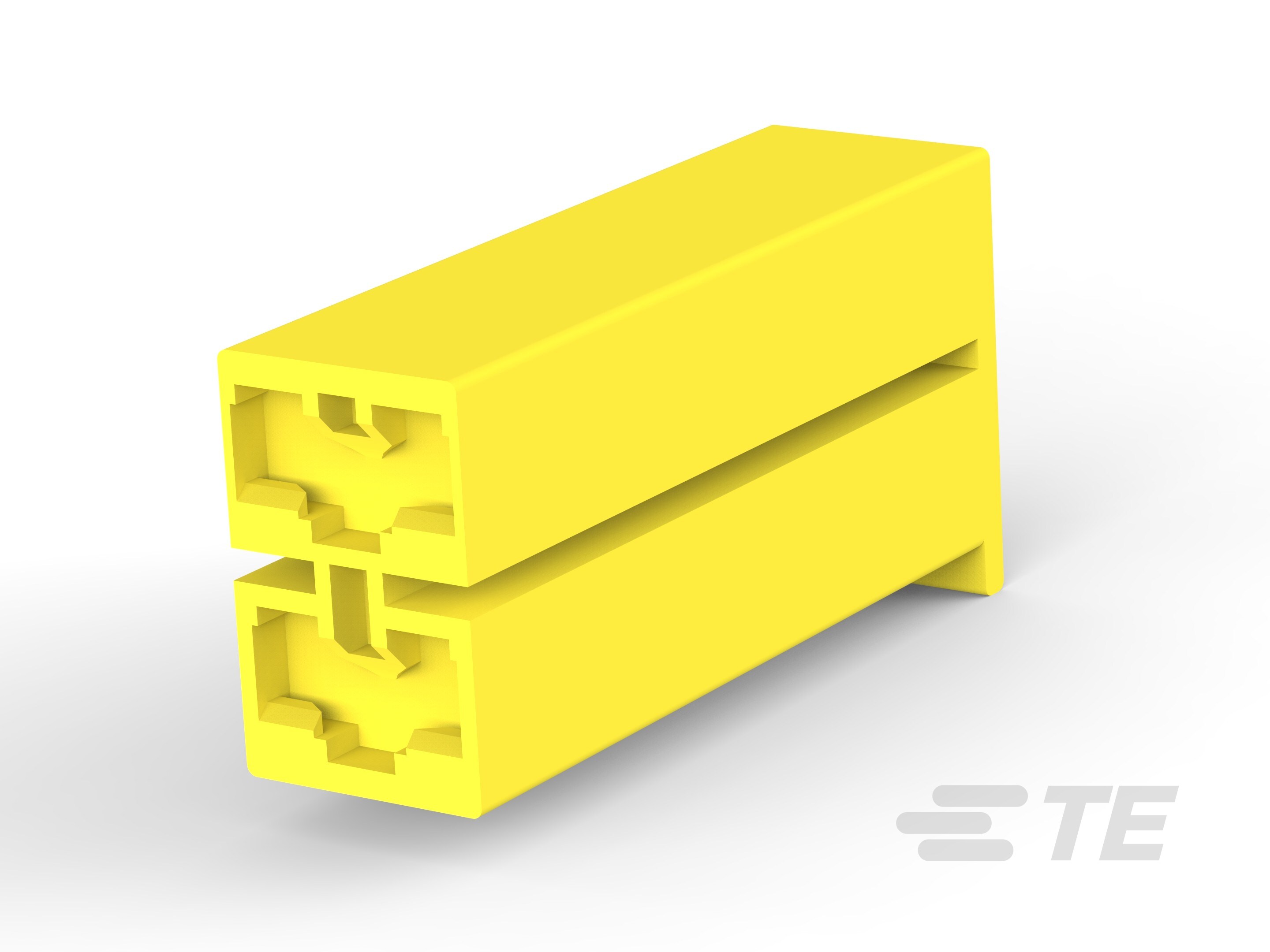 PL 187 REC HSG 2P NYLON YELLOW-172210-4