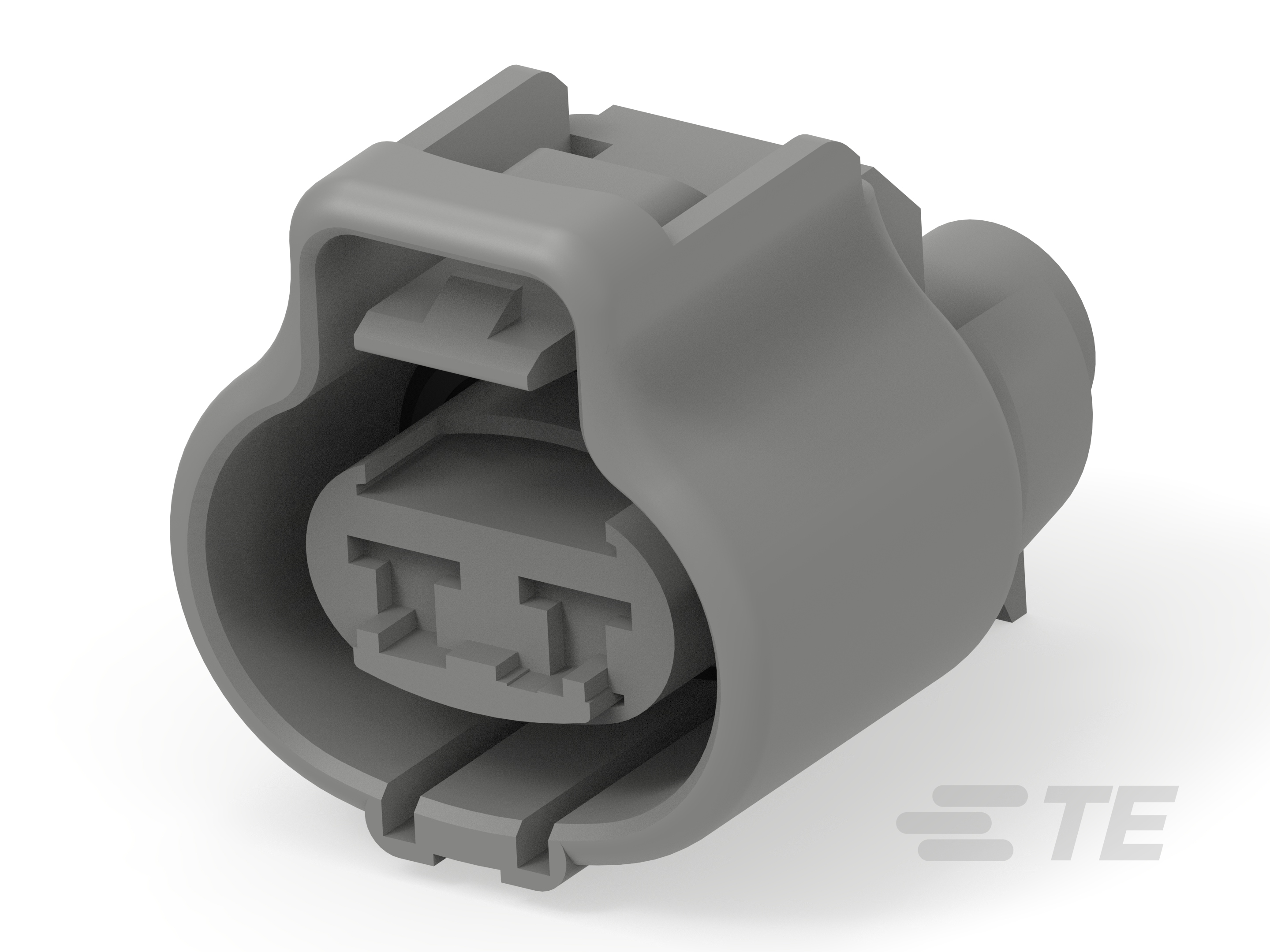 187 PLUG HSG 2P DARK GRAY-176146-6