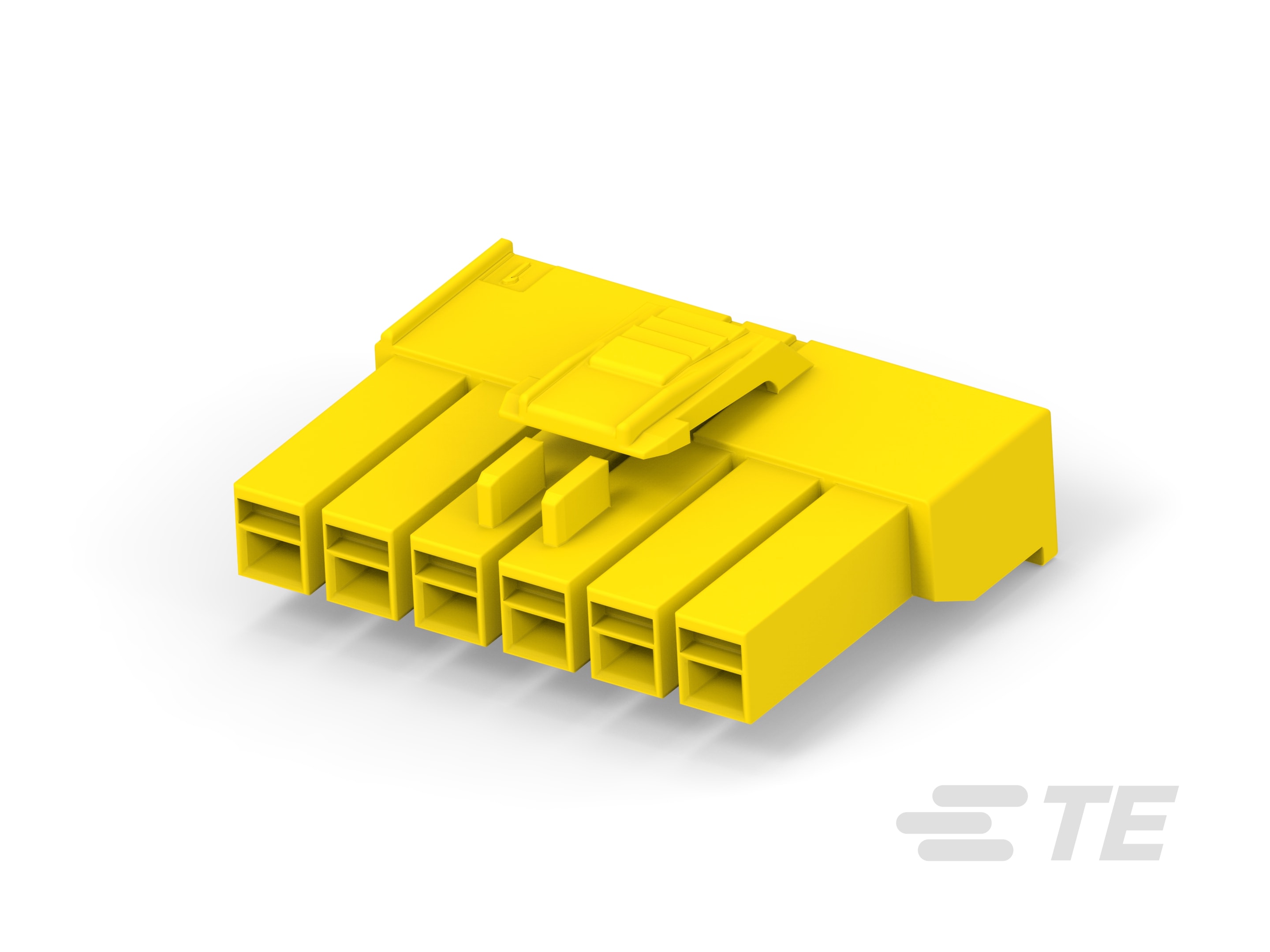 UP 3.96 6P PLUG HSG YELLOW-178483-4