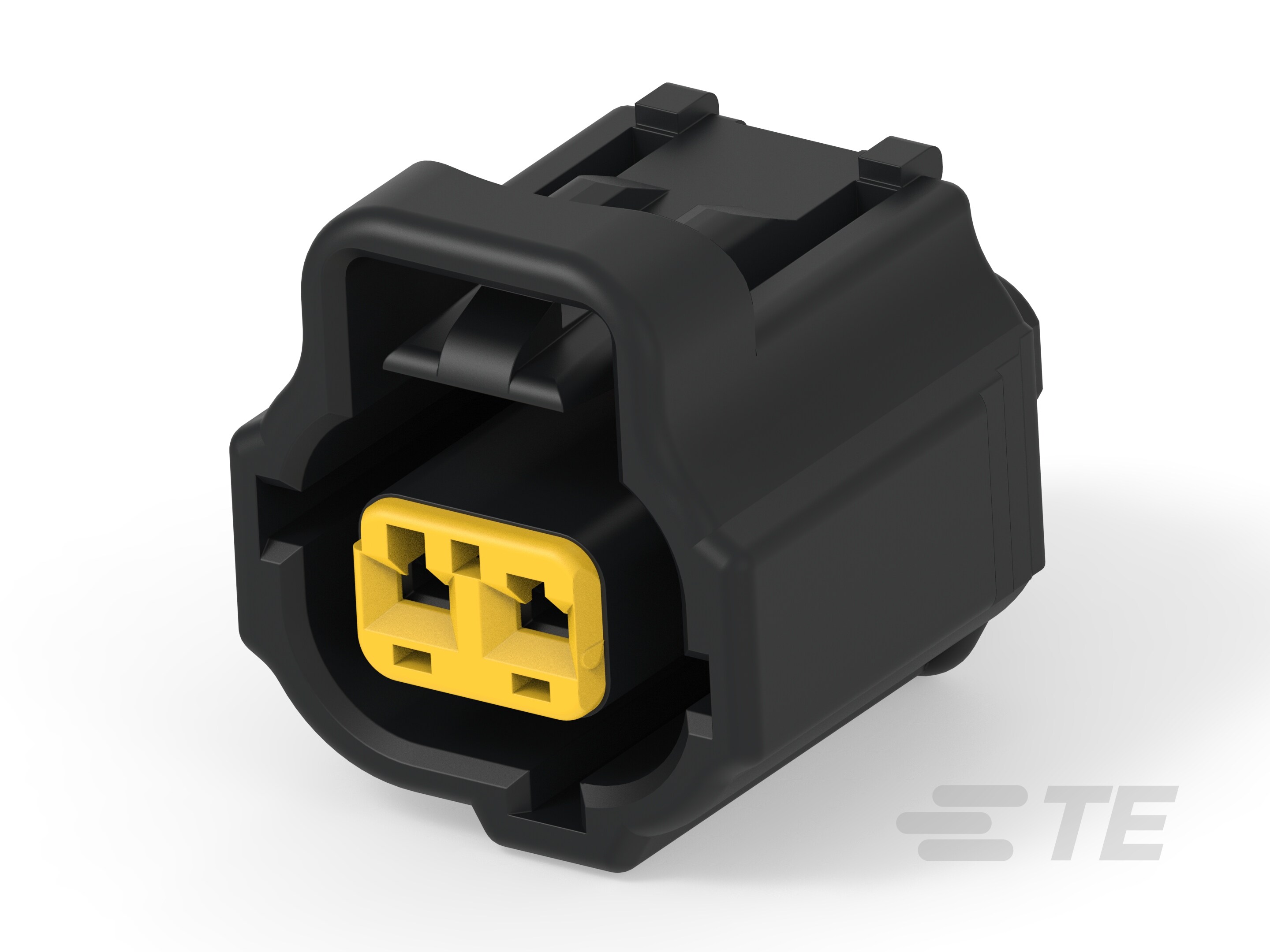 2 POS. PLUG ASSY, KEY E, BLACK-184008-1