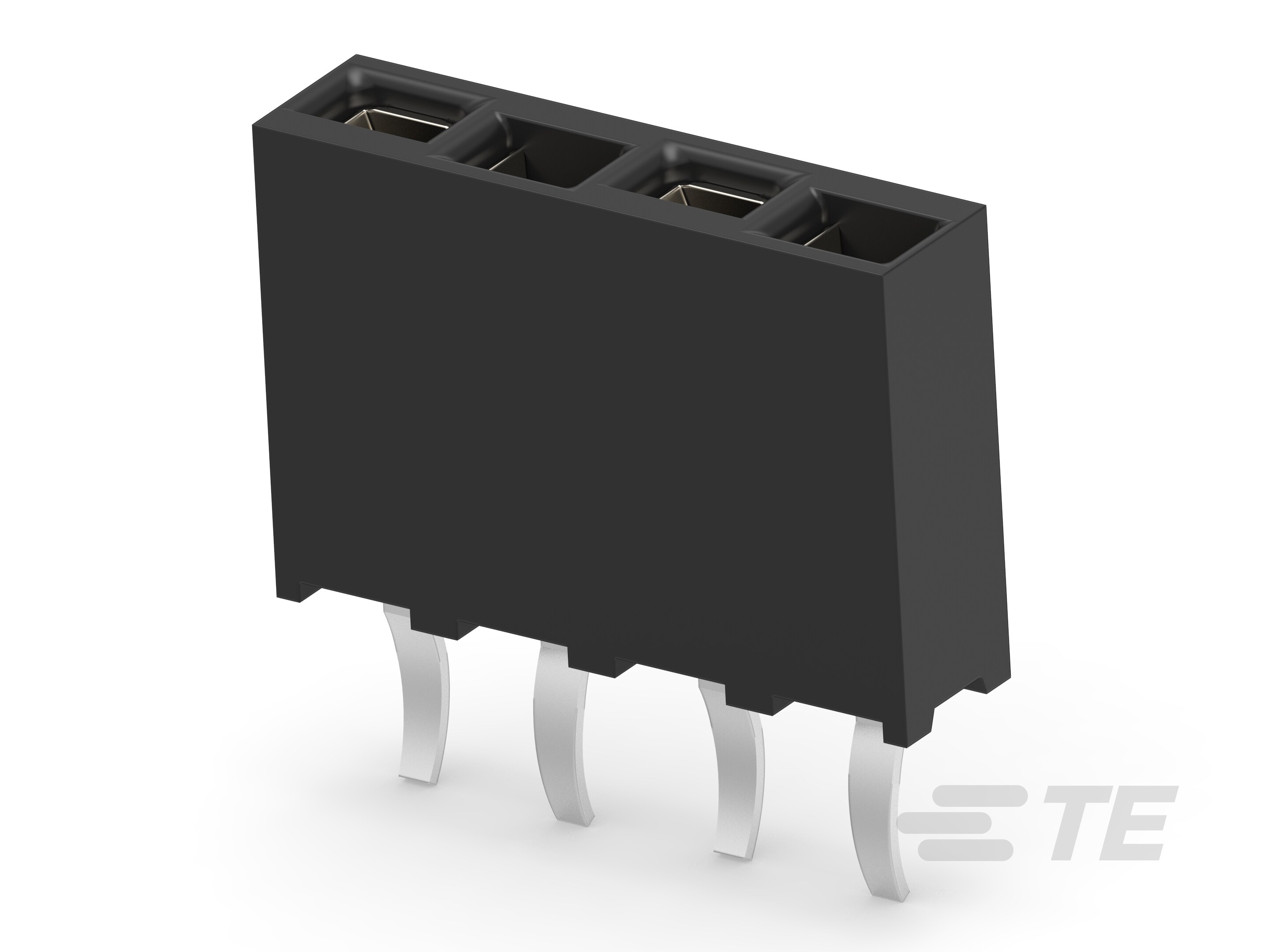 4P HV100 REC CON. TE, 7.0MM-215297-4