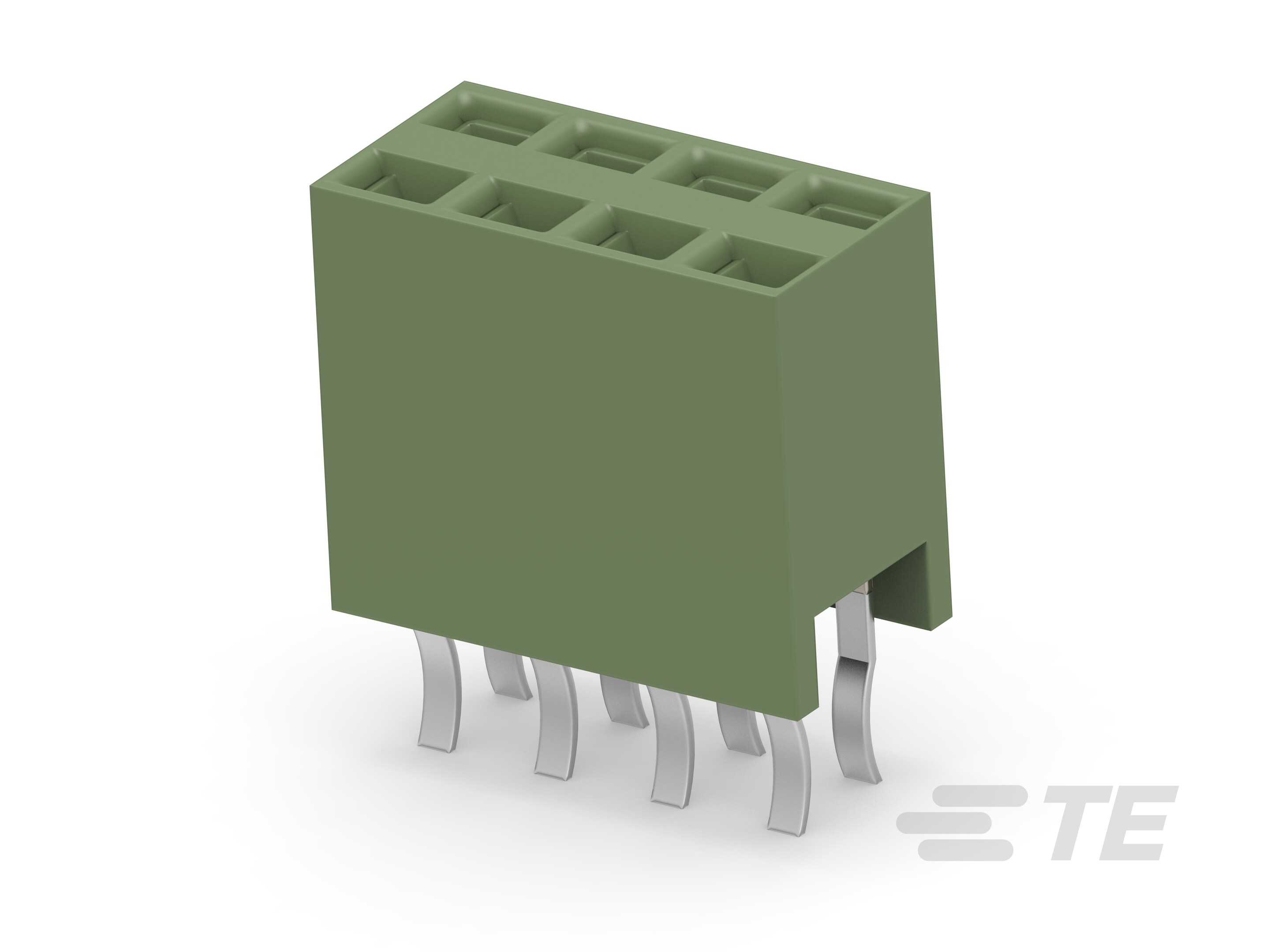 2X4P HV100 REC CON. TE, 8.5MM-215309-4