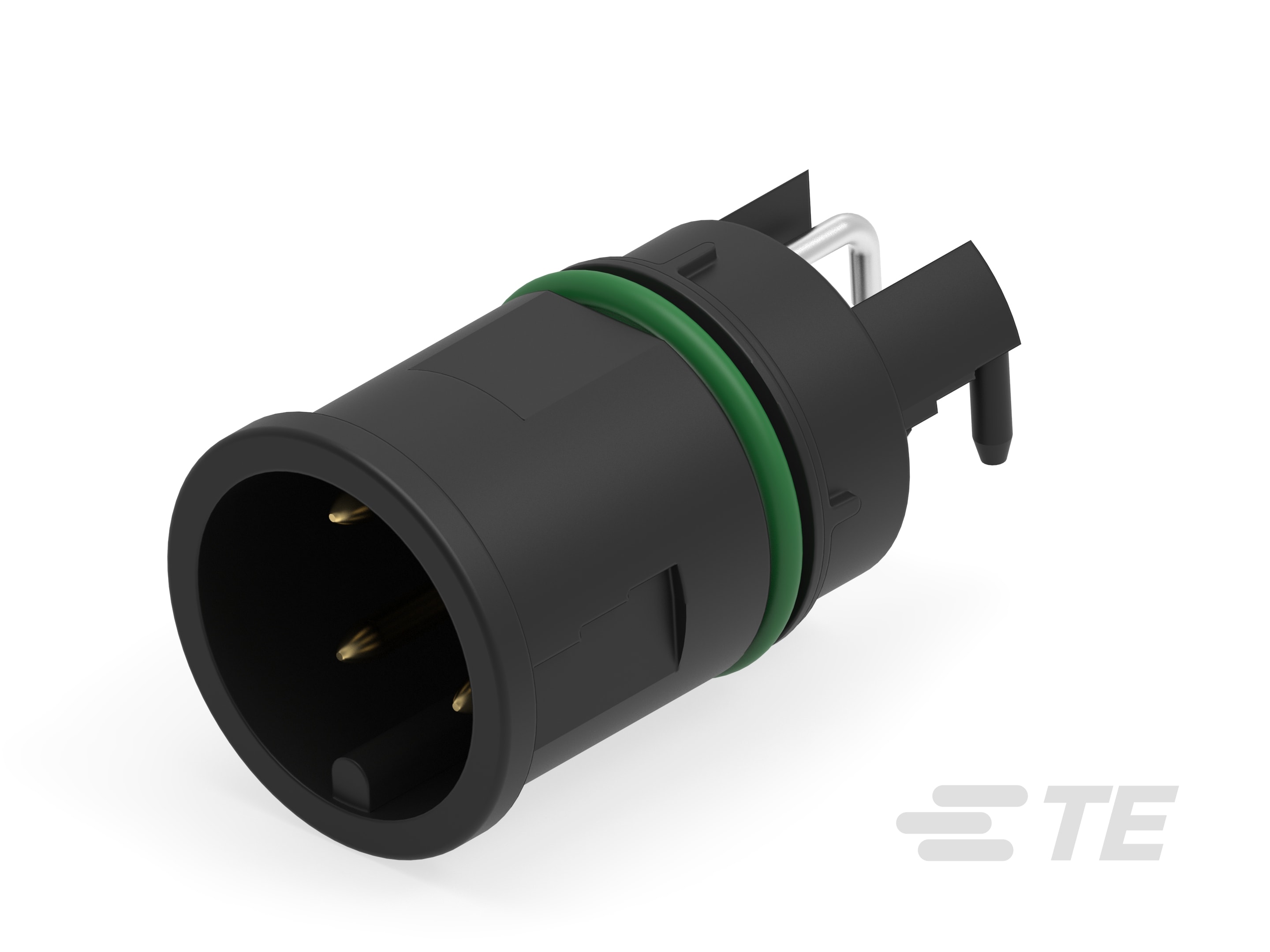 M12 MALE, A CODE, RA, 4P THR FRONT MOUNT-225243-E