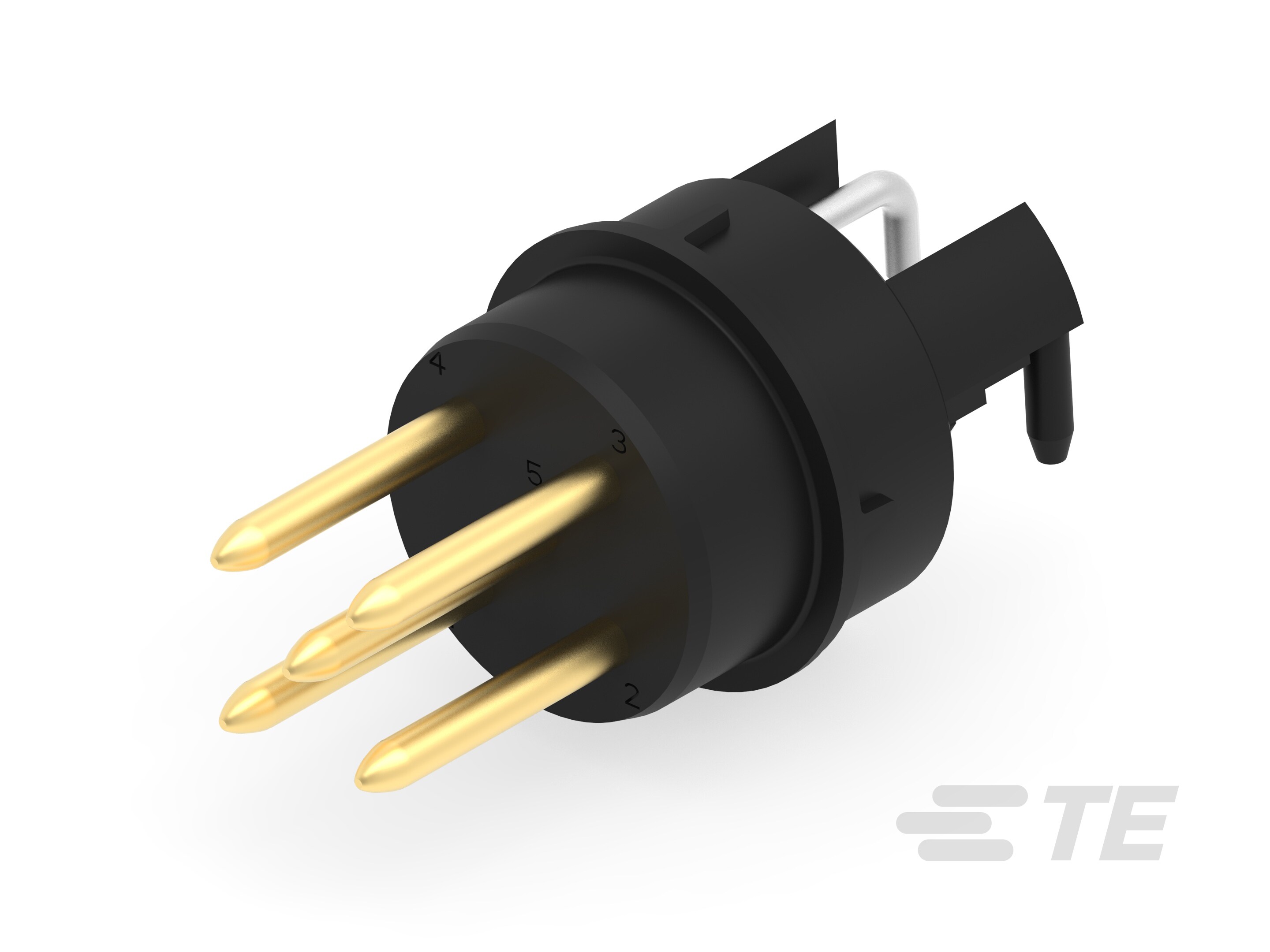 M12 MALE, UNI CODE,RA, 5P THR REAR MOUNT-225266-E