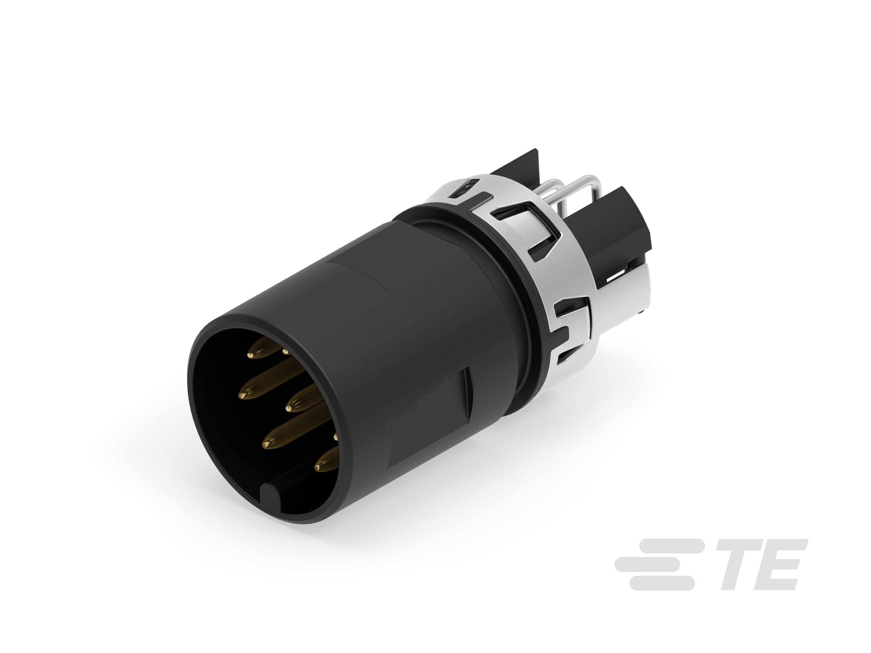 M12 MALE, A CODE,RA, 8P THR REAR MOUNT-225295-E