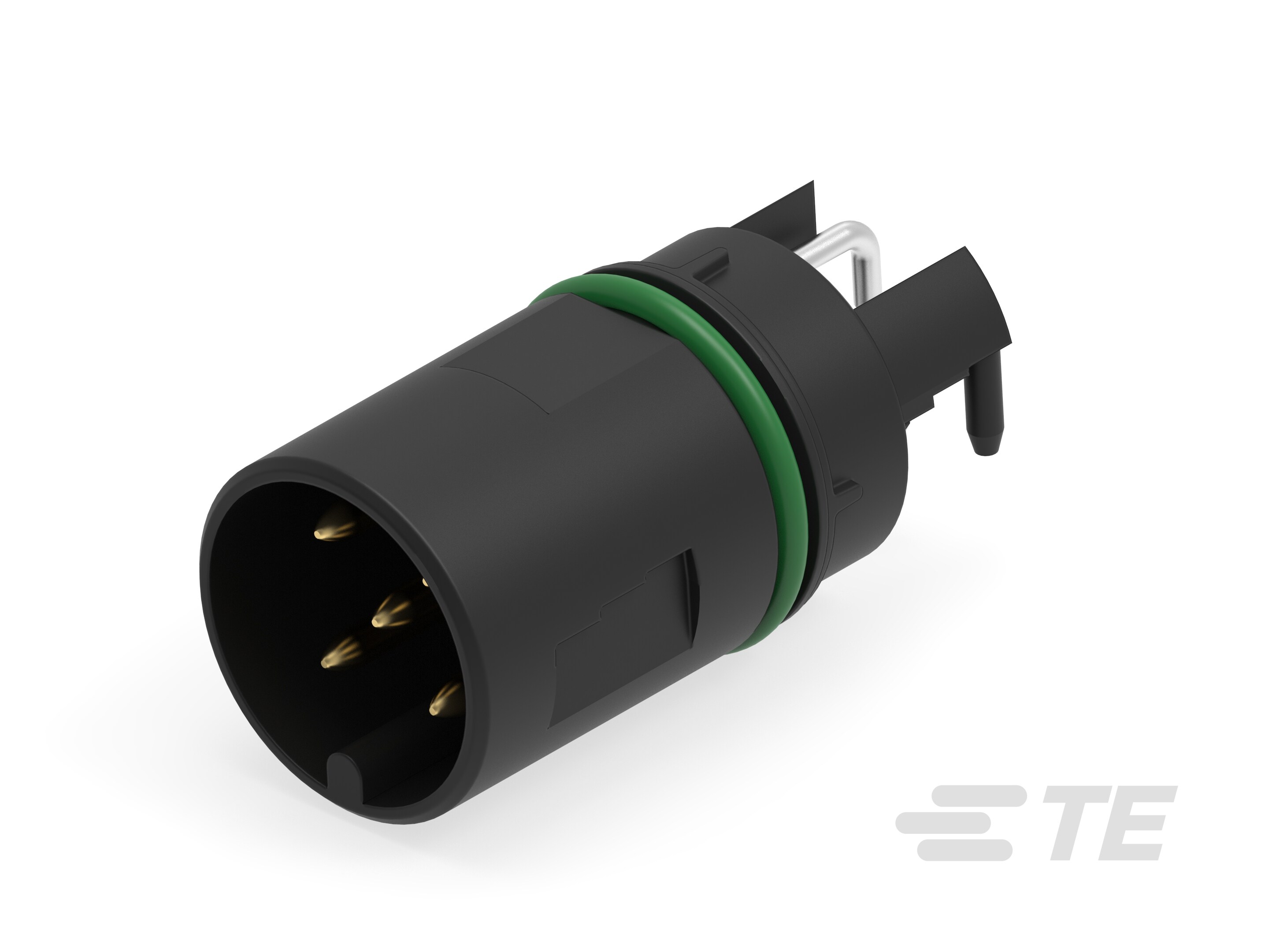 M12 MALE, A CODE, RA, 5P THR REAR MOUNT-225456-E