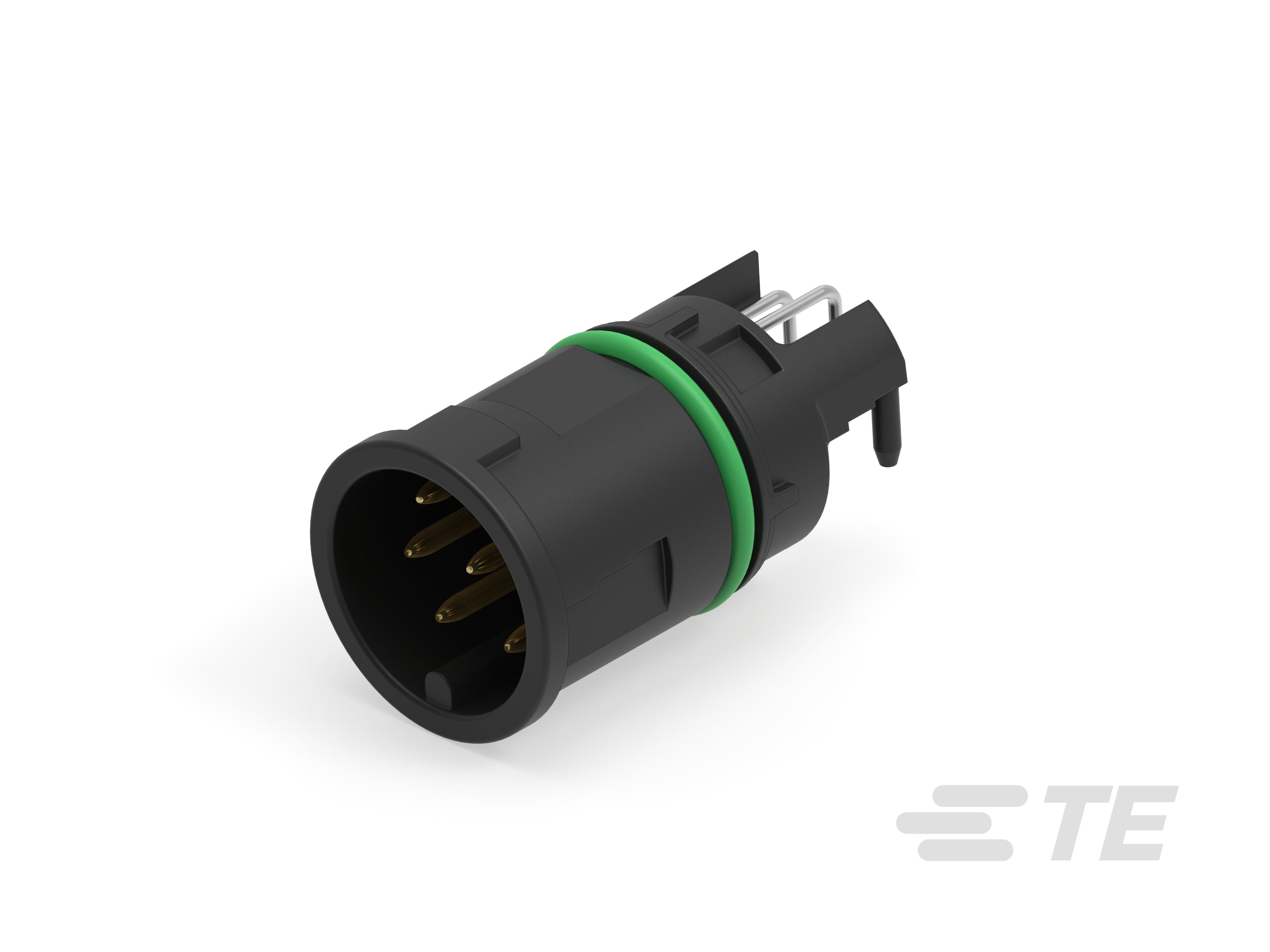 M12 MALE, A CODE,RA, 8P THR FRONT MOUNT-225521-E