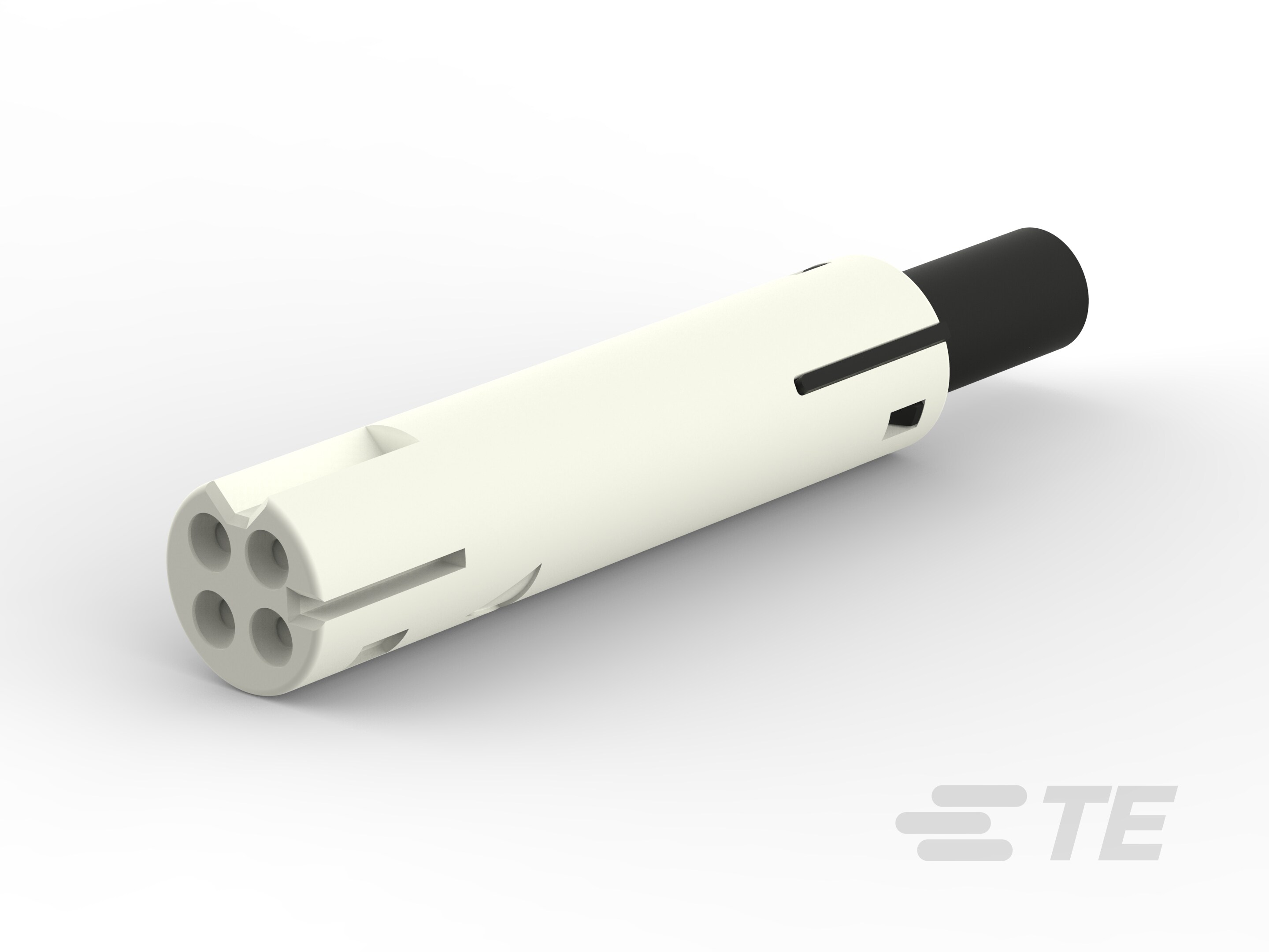 4 POS. LOW VOLTAGE REC. CONN. (WHITE)-293411-1