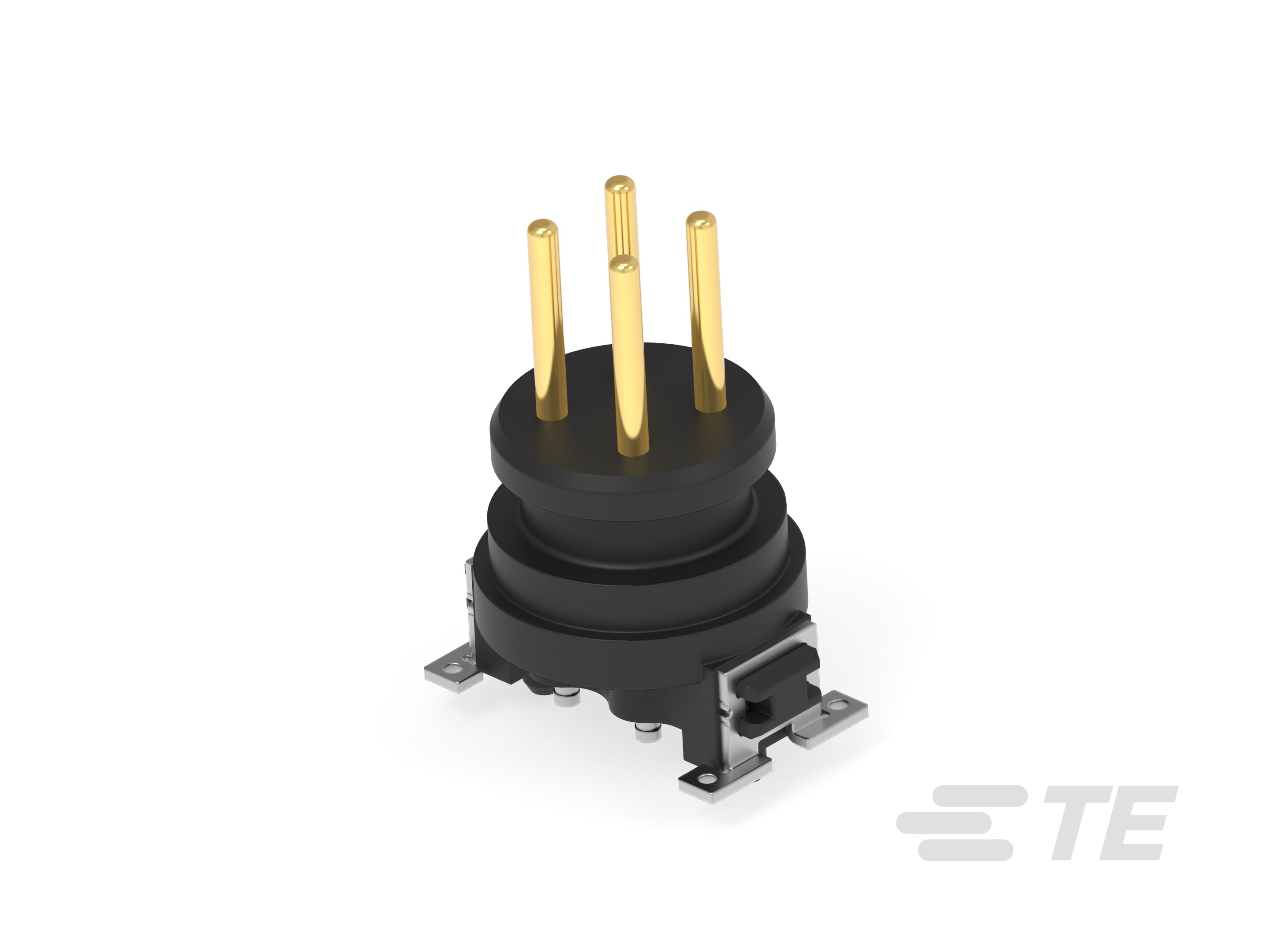 M12 MALE, UNI CODE. 4P, 10.5MM SMT, DI-394339-E