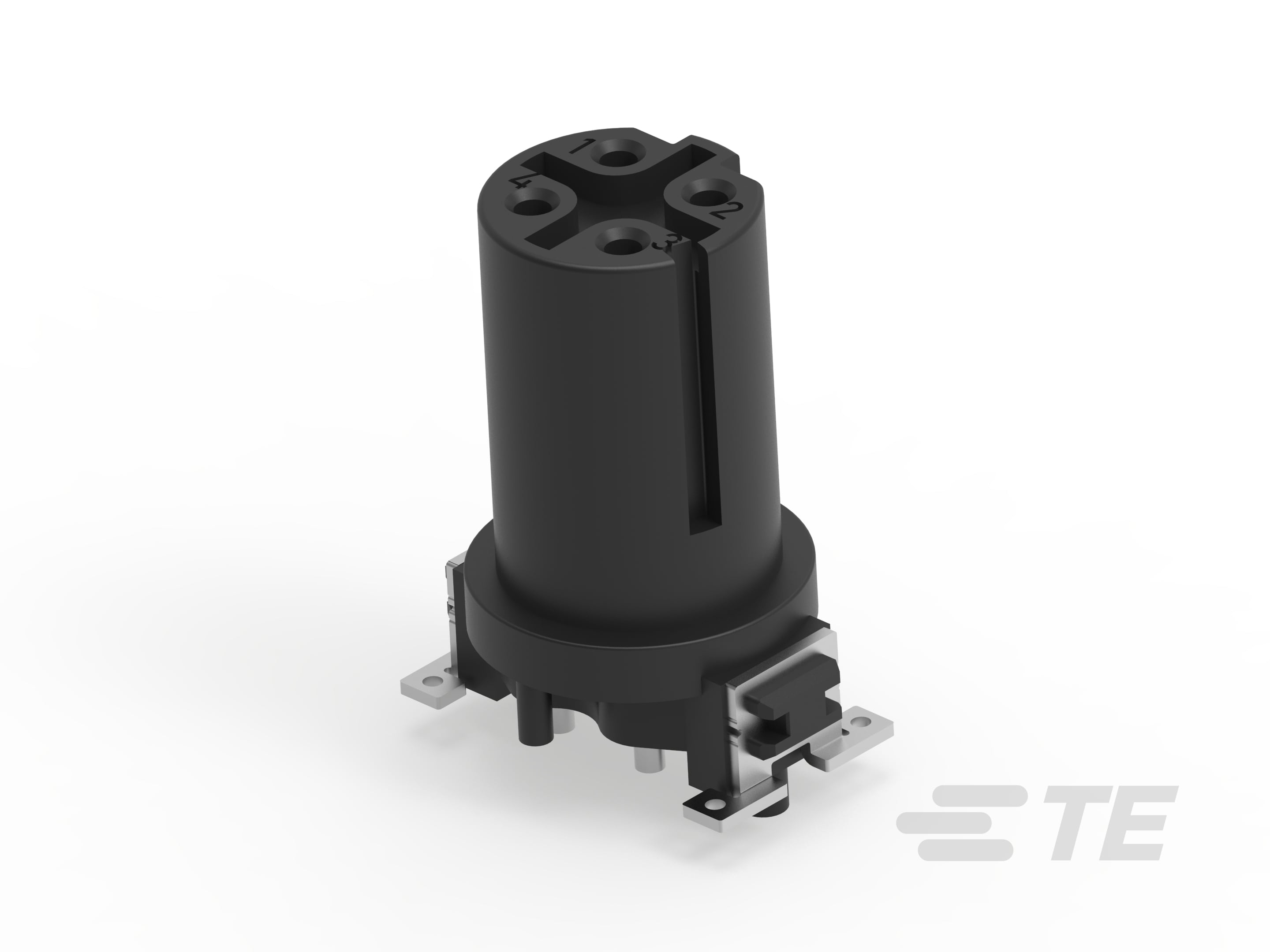 M12 REC. HEADER 4 POS. VERT. D-CODED-2468589-1