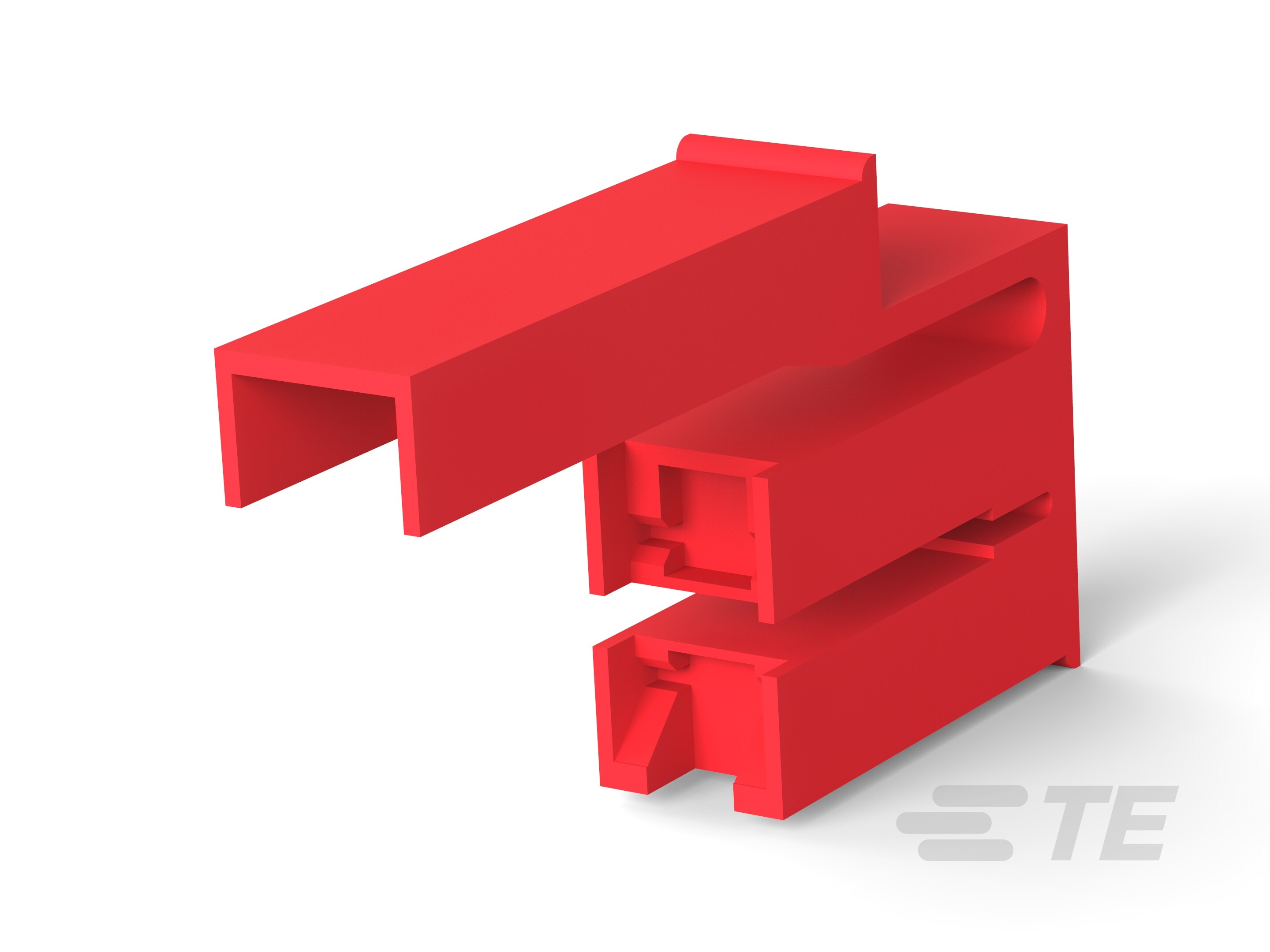 187 FASTON HSG. REC 3P RED-520212-2