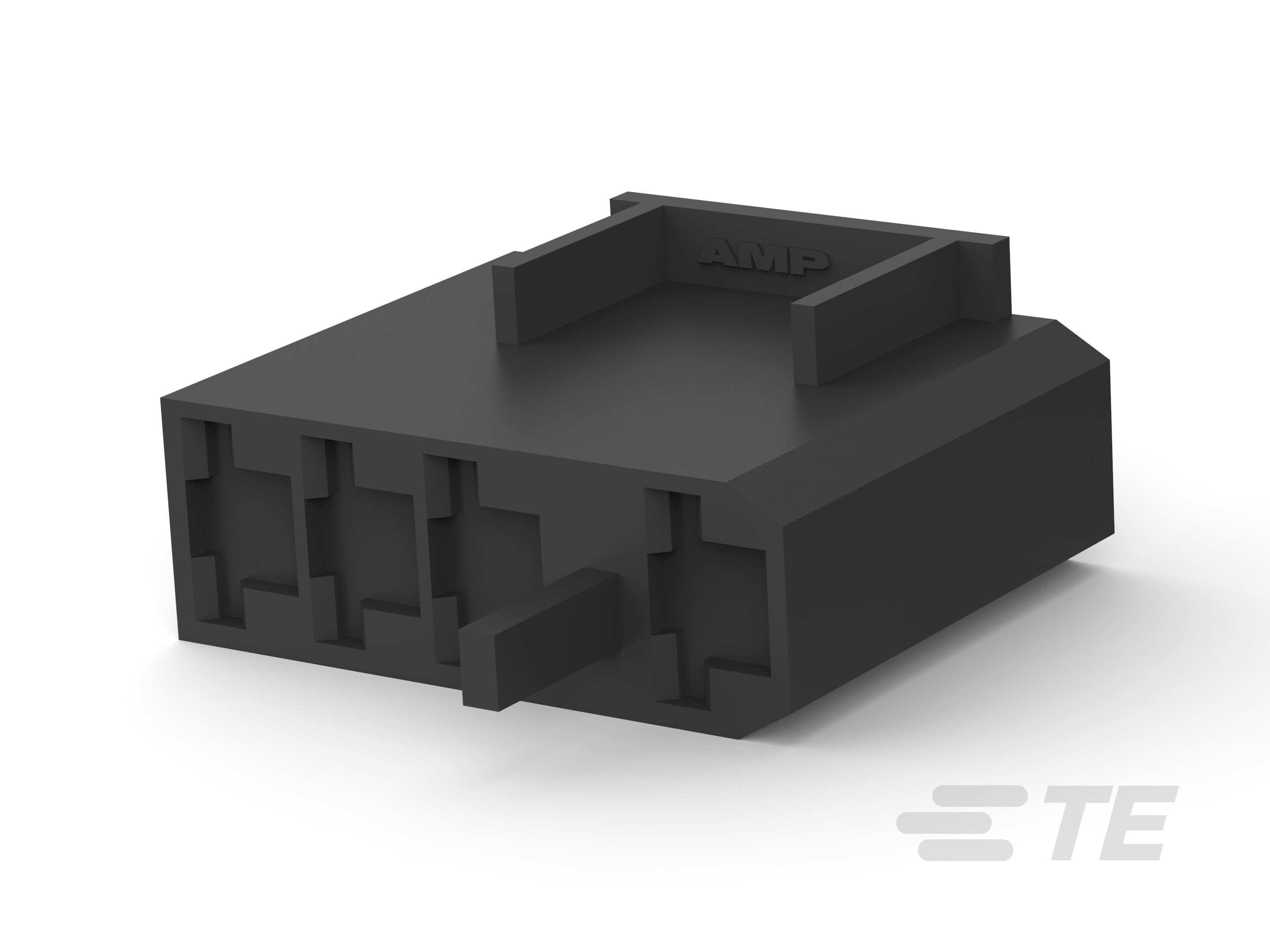 250 FASTON HSG.,REC.,4 POS,BLACK-2-521498-9