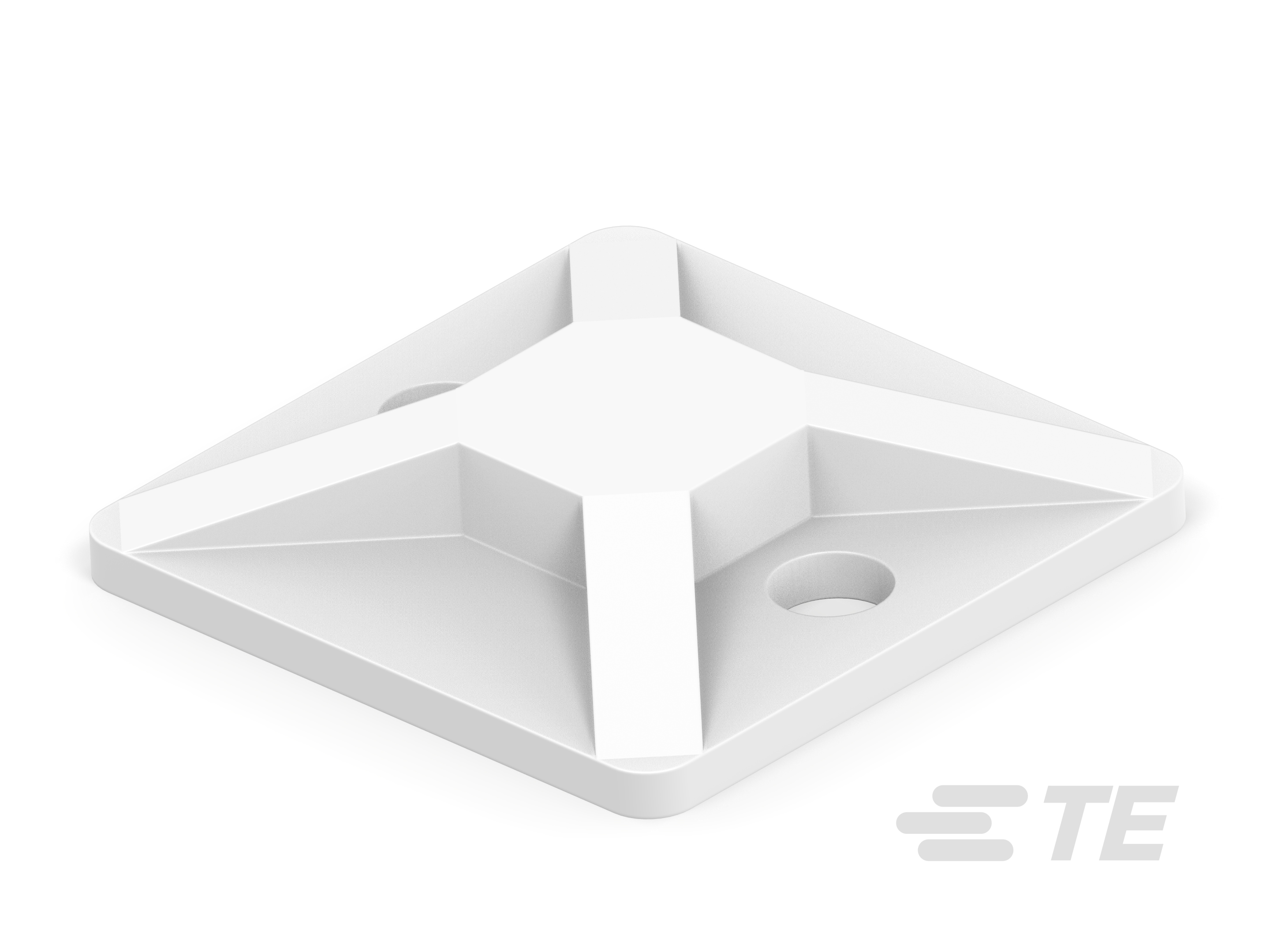 CABLE TIE MOUNT, 4-WAY,3/4