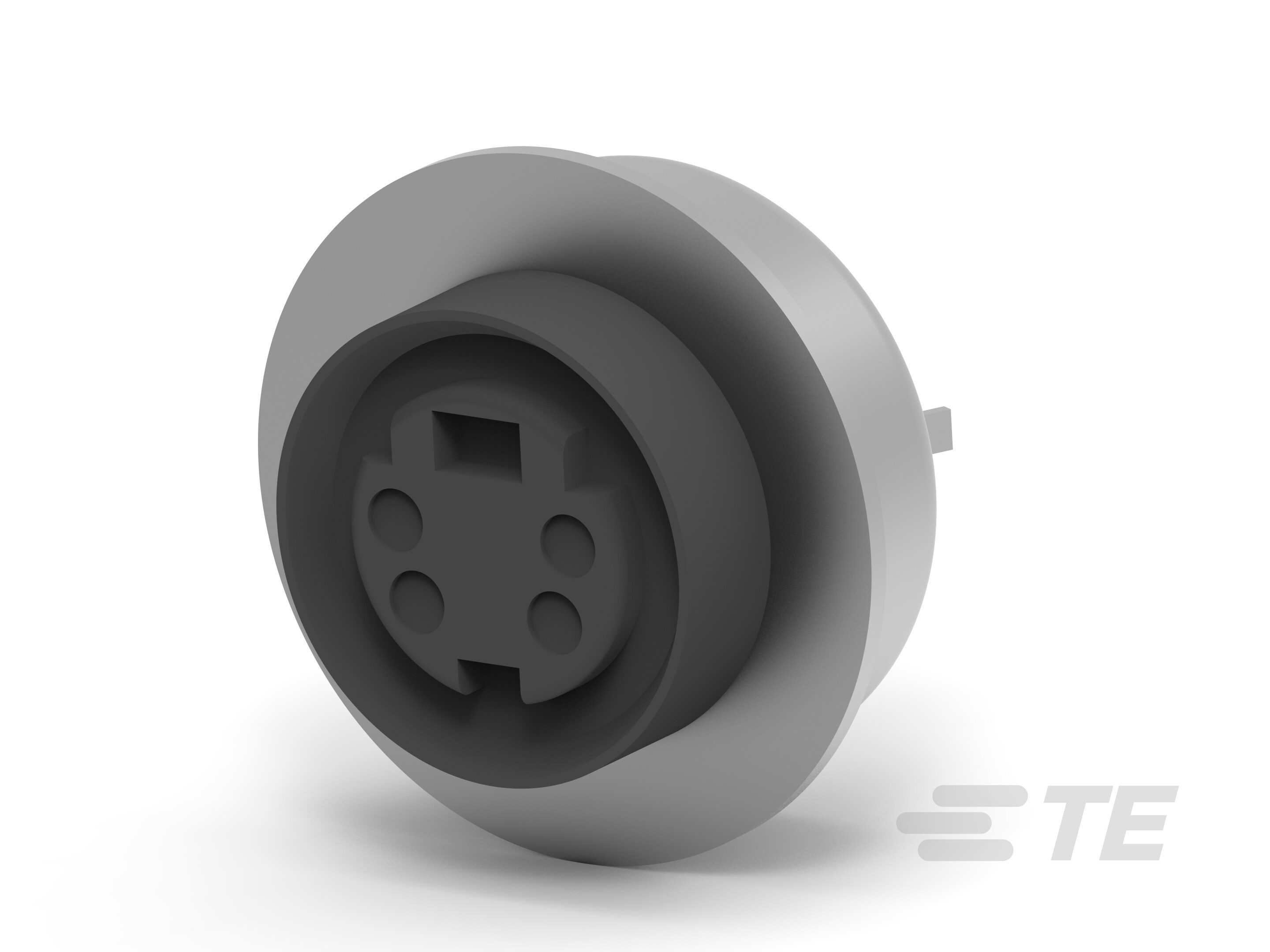 Mini DIN, 4 pos, Vertical, Shield-750317-1