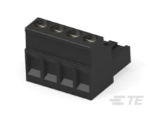 4 POS 5.0 MM R/A PLUG,TRM BLK-796641-4