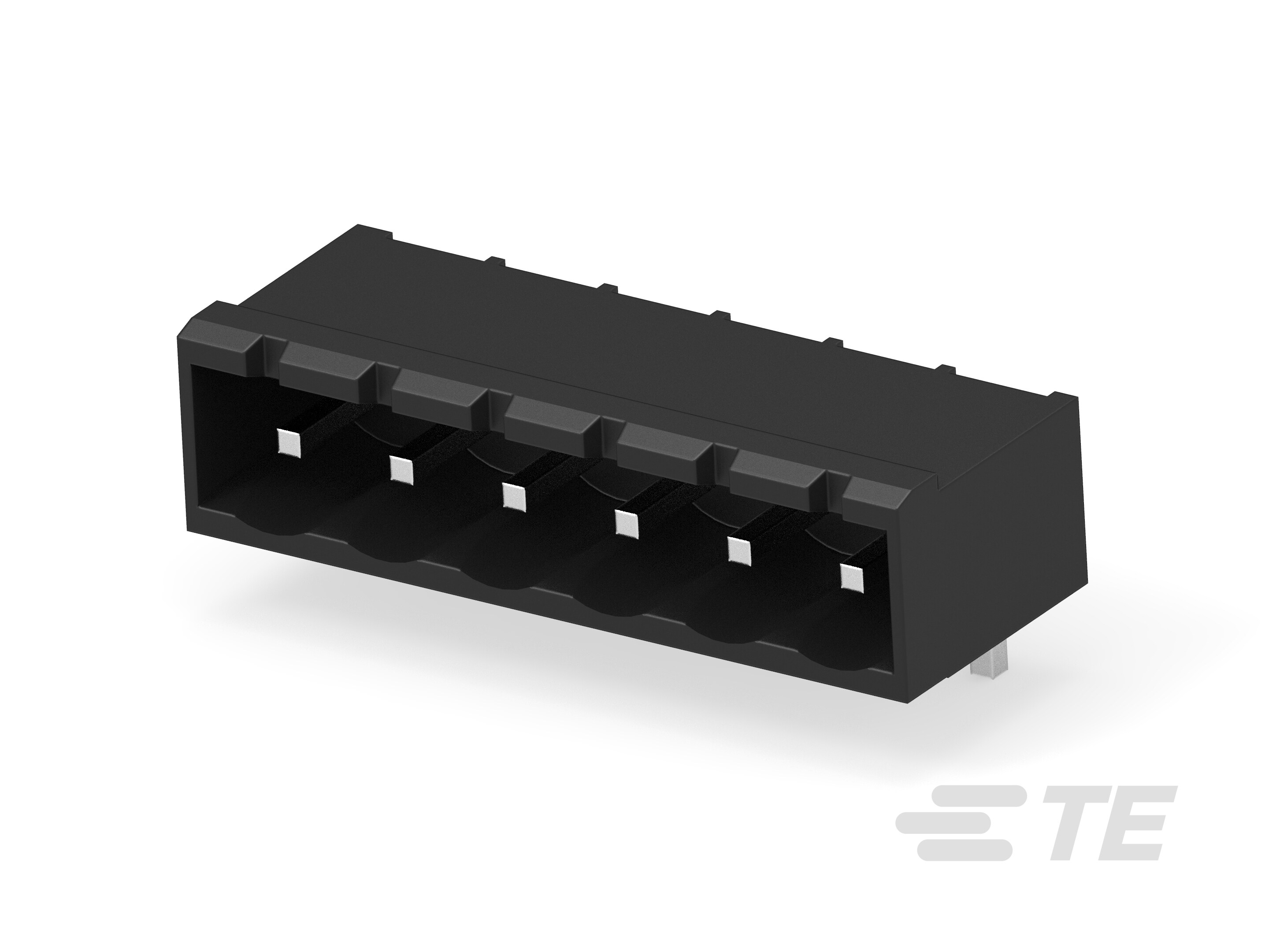 6POS 5.0MM CE R/A HDR,TRM BLK-796645-6