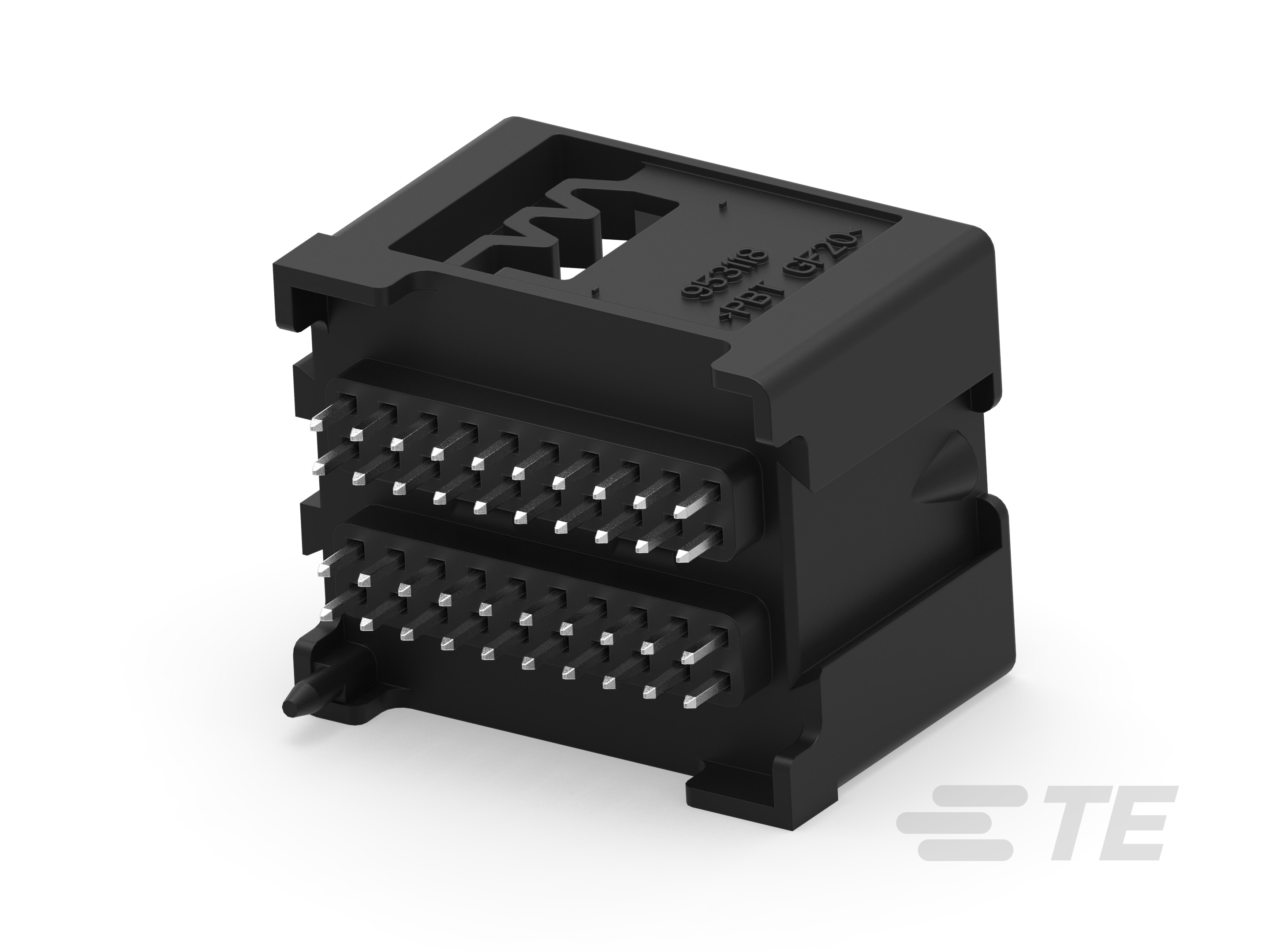 40pos MQS .63 header 180deg-953118-1