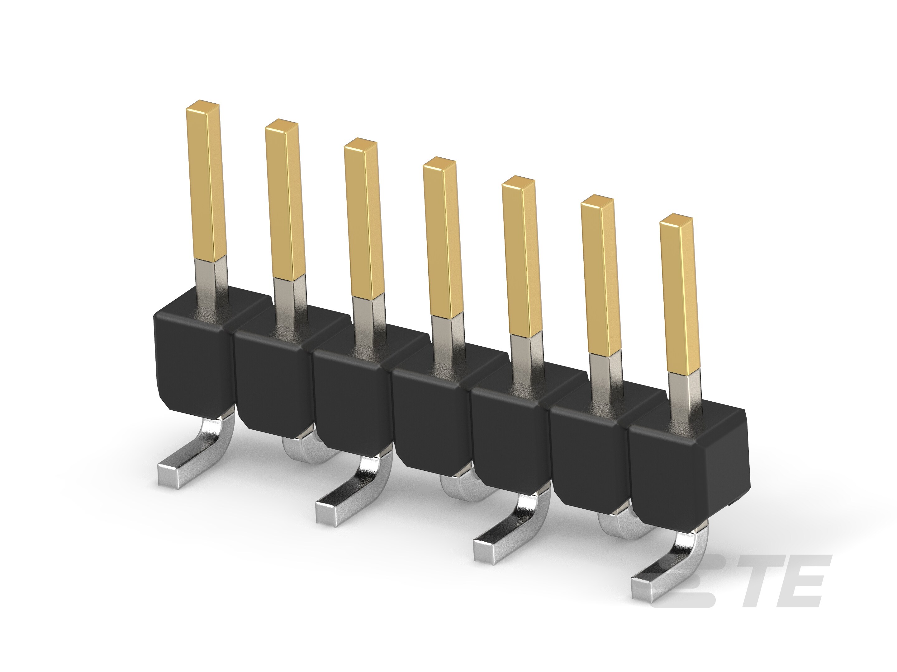 MODU II PIN HEADER, SGL ROW,SMD- 7 POS-966710-7