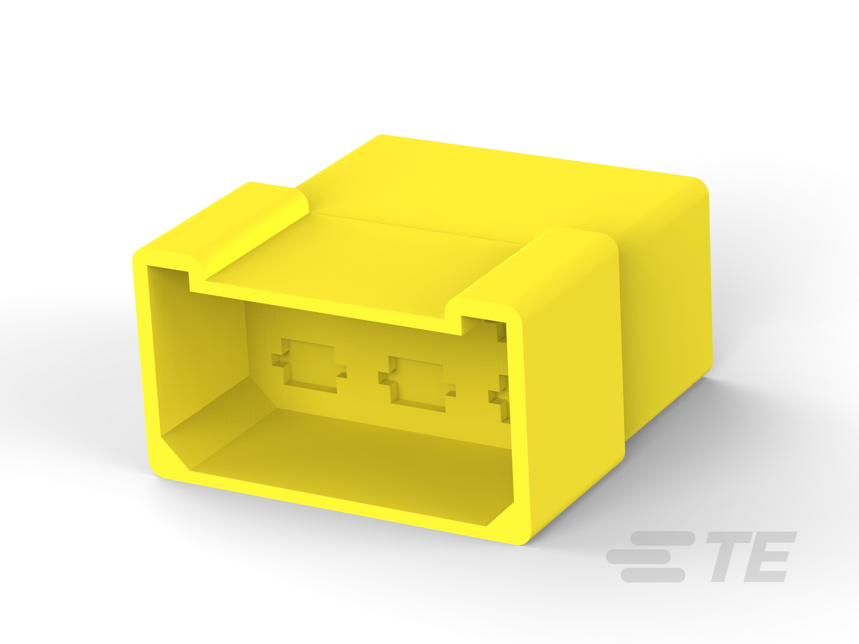 FF TAB HSG 6P NYLON YELLOW-1-171433-4