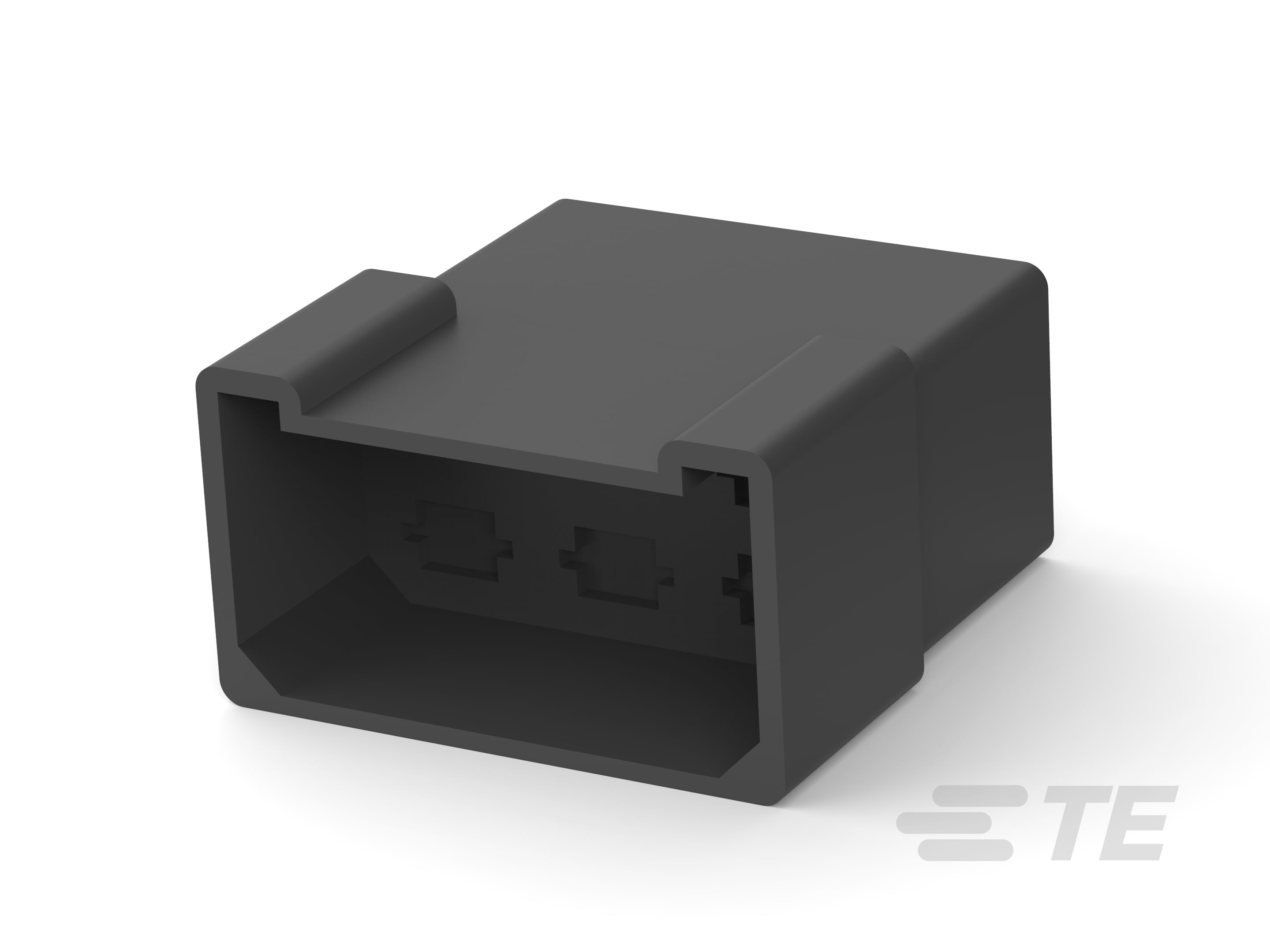 FF TAB HSG 6P NYLON BLACK-1-171433-9