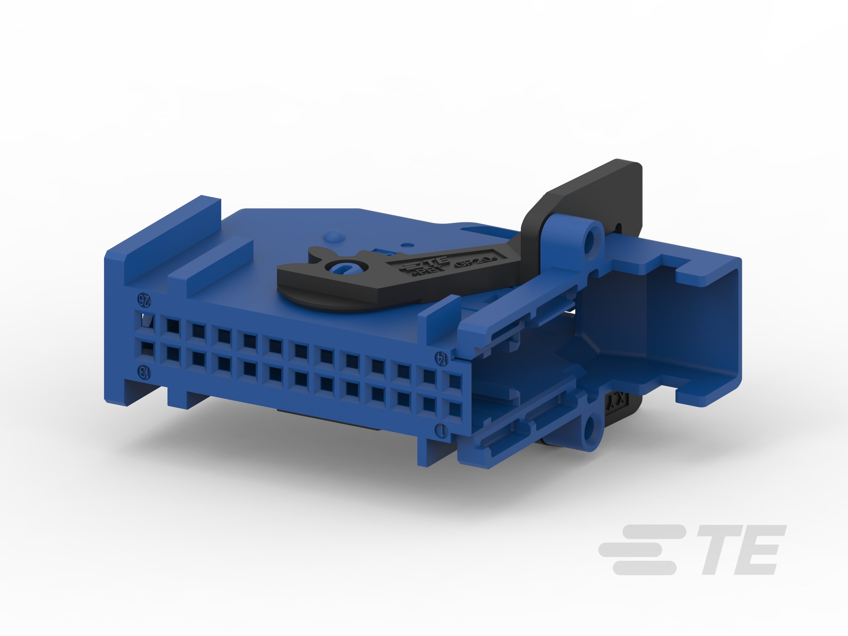 26W MQS COVER ASSY BLUE-1-185879-2