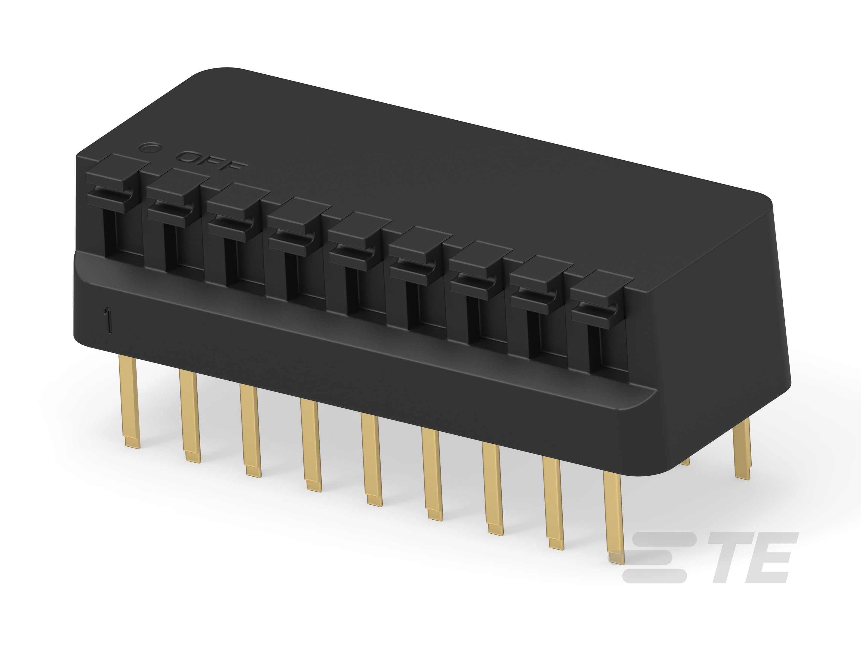 RIGHT ANGLE DIP SW 9 P SEALED-1-435802-9