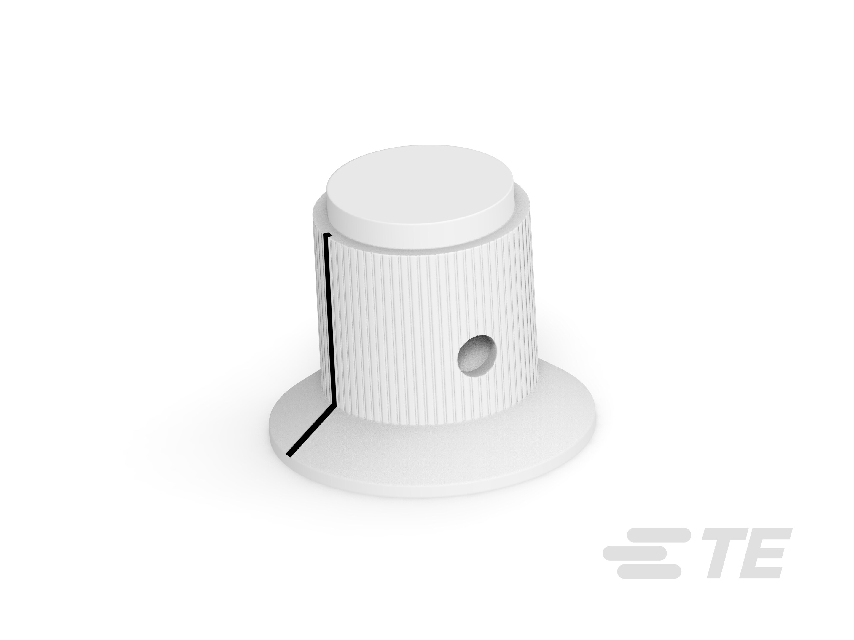 KS500A1/4=KNOB AL W/SKIRT 1/4-1437623-2