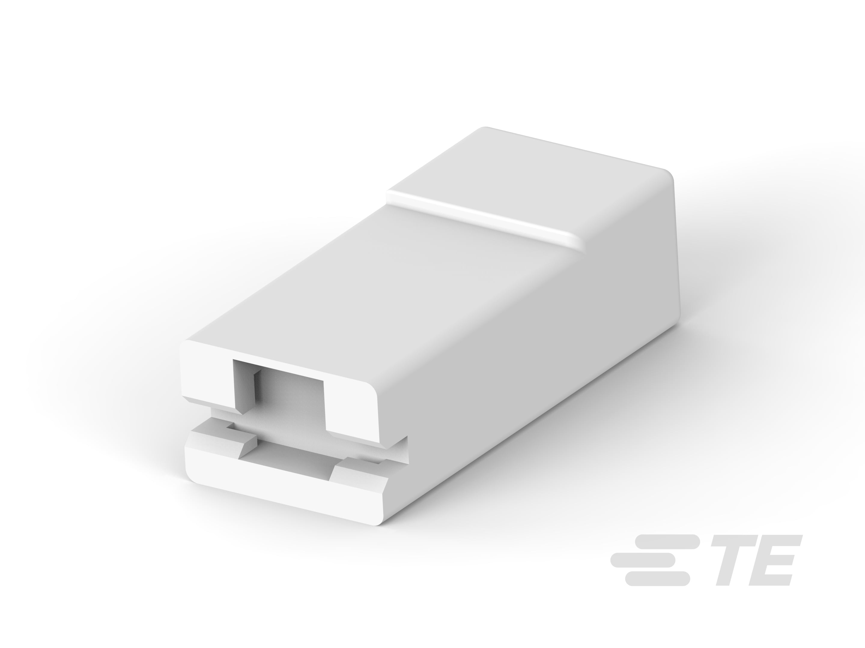 205 FASTON HSG.,REC.,1 POS,NATRUAL-1-480418-3