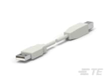 USB, A-B, 28/26, WHITE, 1.0M-1487587-1