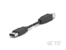 USB, A-B, 28/28, BLACK, 0.5M-1487594-1